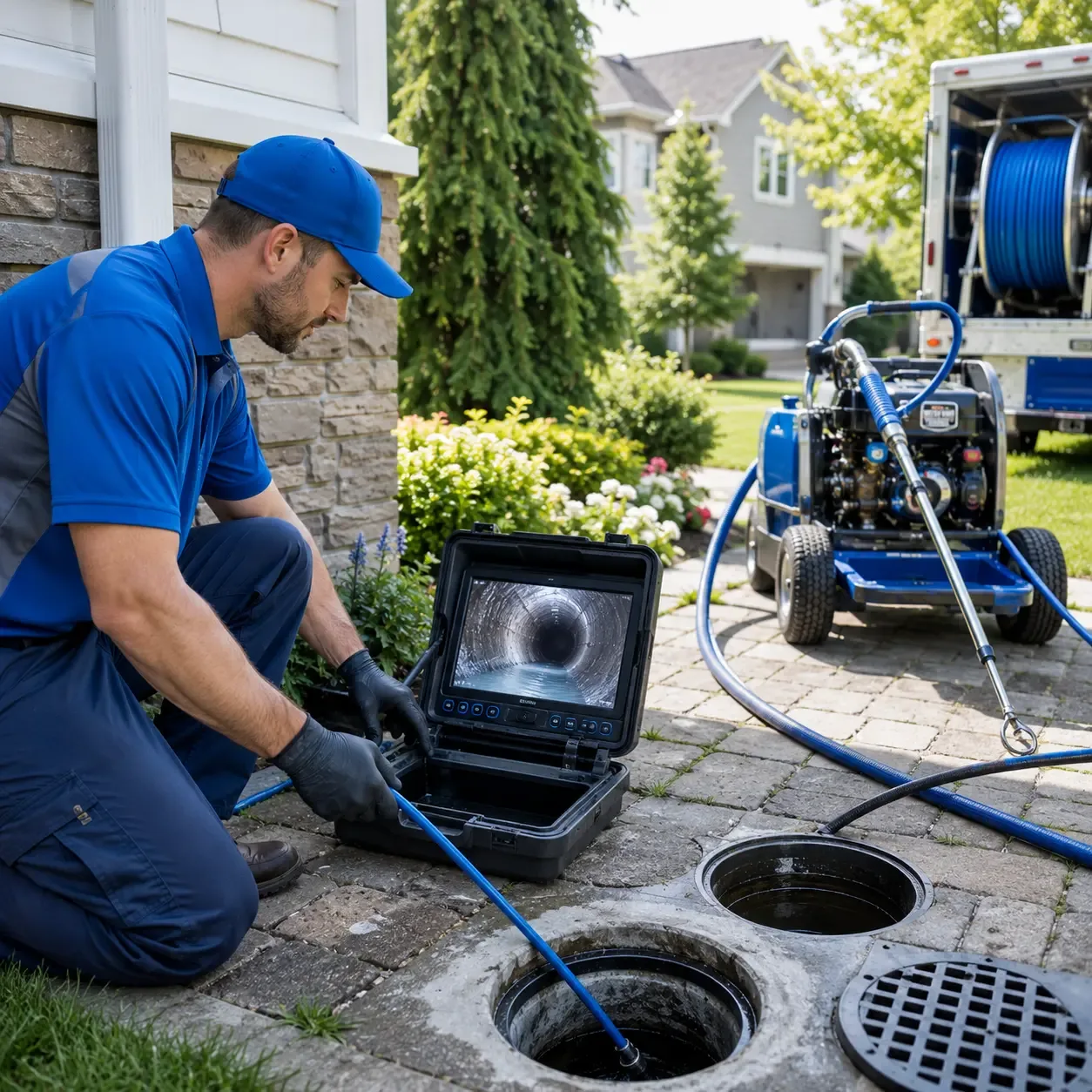 Outdoor drain cleaning professionals serving Carrollton, MS